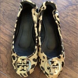 Tory Burch leopard print ballet flats